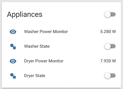 Home Assistant Appliances